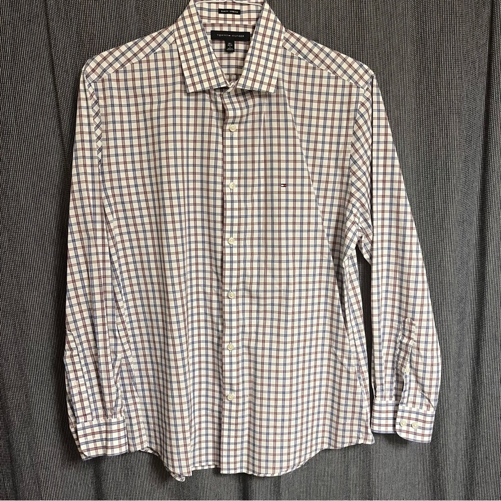 Tommy Hilfiger Slim Fit and Stretch Button Up